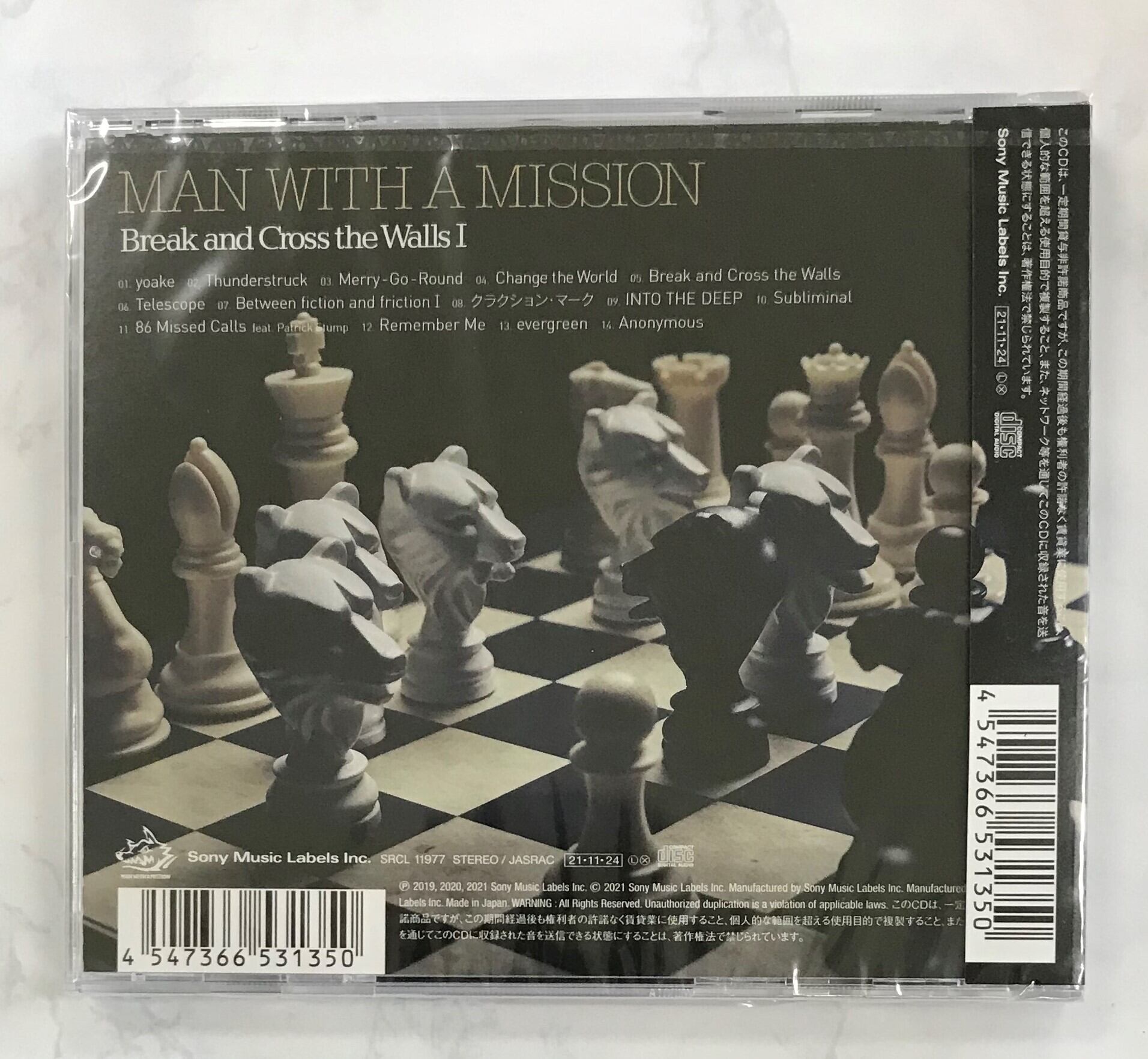 MAN WITH A MISSION / Break and Cross the Walls Ⅰ / 通常盤 (CD) | (株)フナヤマ CDオンラインショップ powered by BASE