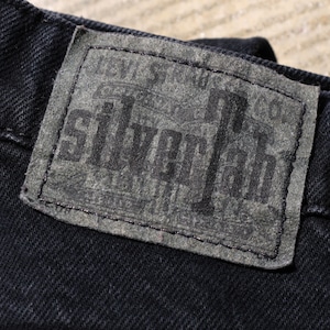 美品 実寸31×31 USA 96年 Levi’s Silvertab Loose 後染めブラックデニムパンツ リーバイス シルバータブ