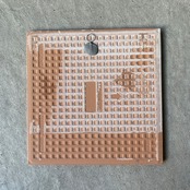 ボルジェス木版画 BACARO BORGES タイル『サボテン2と赤い太陽』