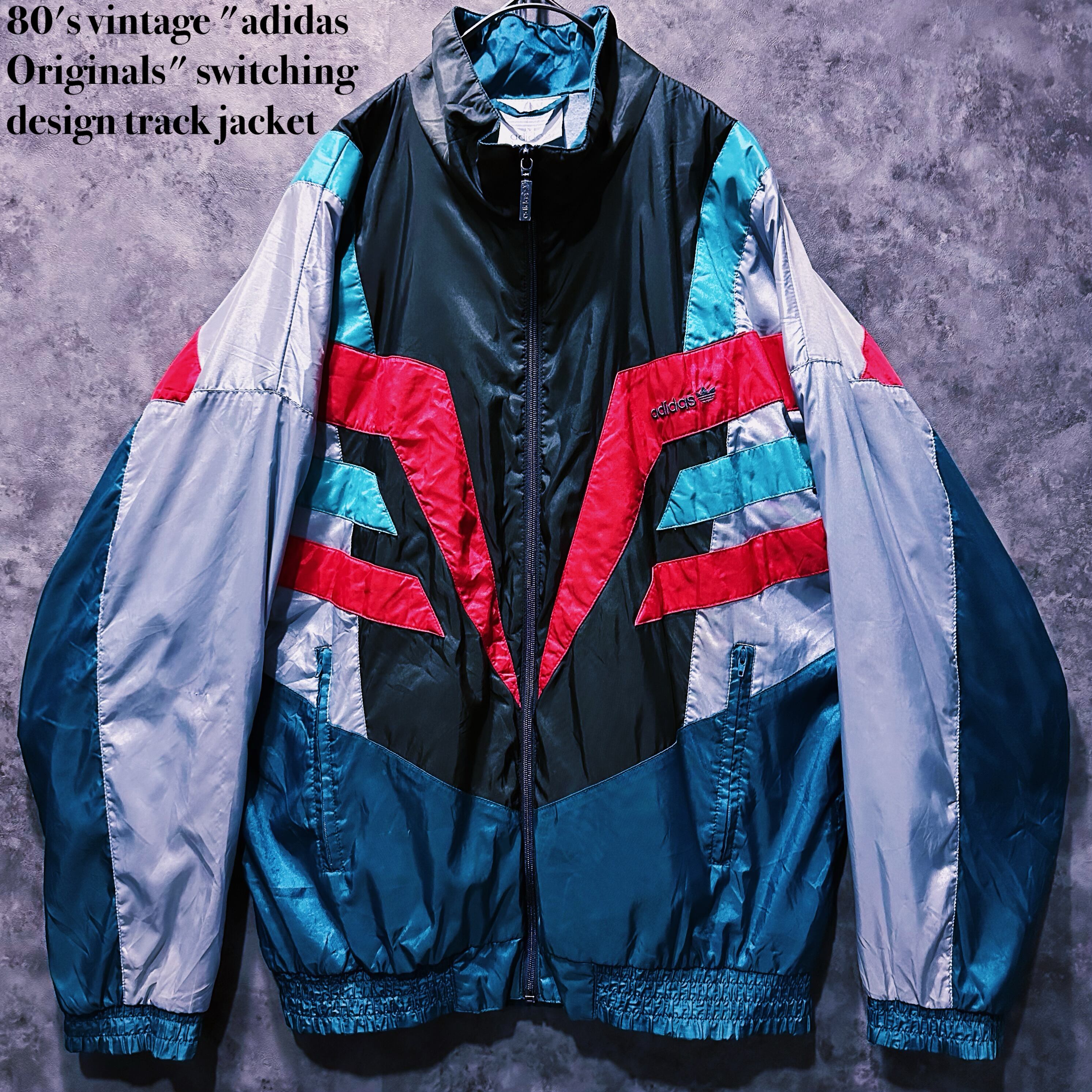 【doppio】80's vintage "adidas Originals" switching design track jacket