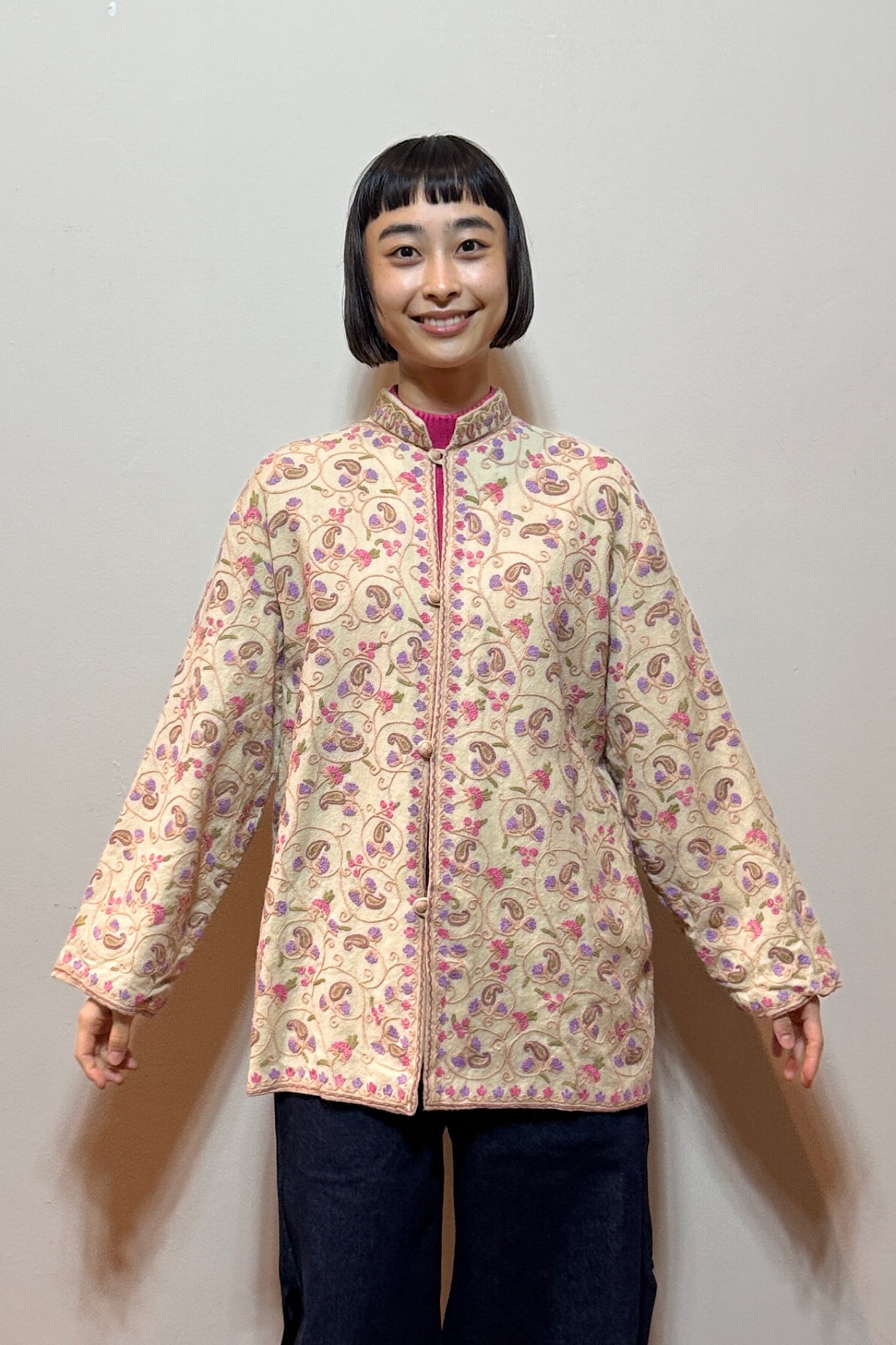 インドウール・コットン 刺繍ジャケット