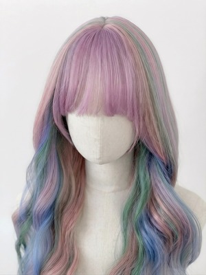 Basic - Cotton Rainbow Long Wig【商品番号 1067】レースフロントなし×