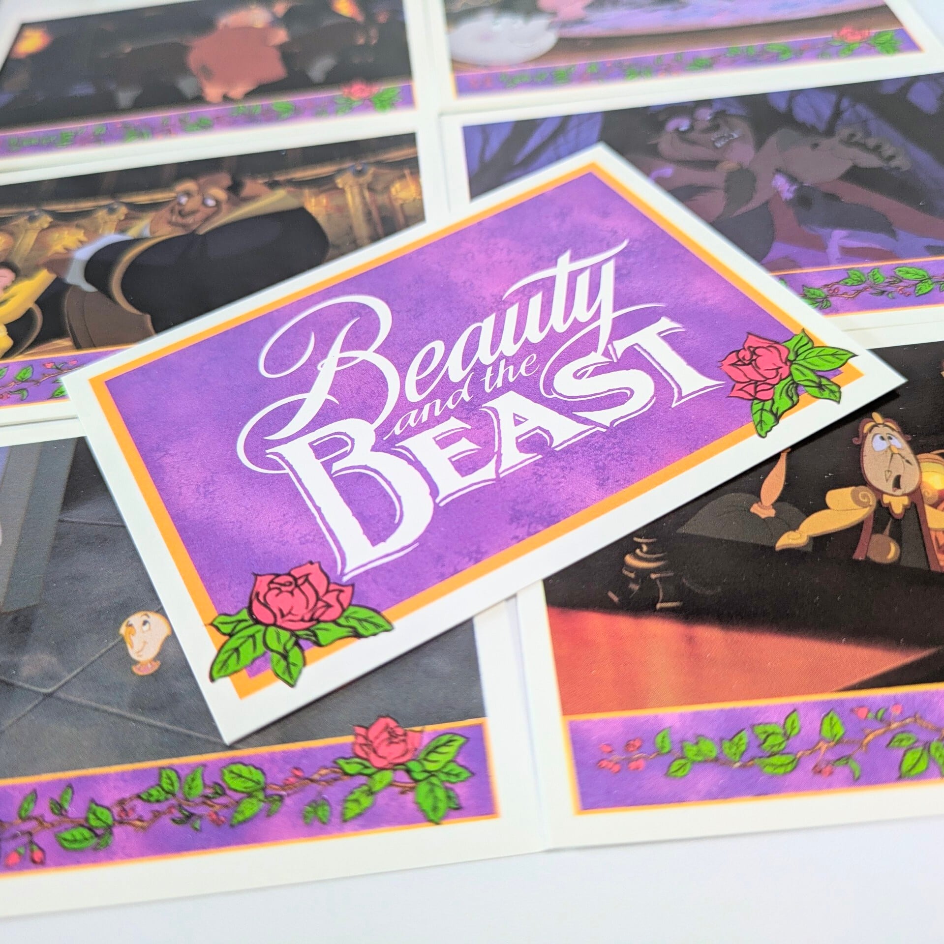☆送料無料！☆1992年製 Upper Deck【 DISNEY / ディズニー Beauty and The Beast （美女と野獣） 】VINTAGE トレーディングカード単品 （1パック=9CARDS+1レアカード※入ってない場合もあり）〚アメリカン雑貨 アメトイ〛