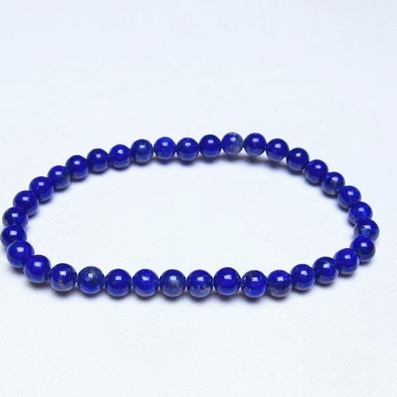 ラピスラズリ ブレスレット 5mm 一点物 メール便可 [M便 1/10] 111-48498