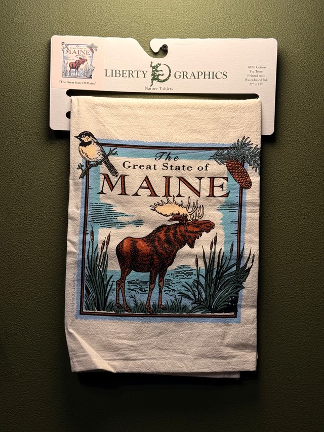 Liberty Graphics Cotton Tea Towel “Moose”