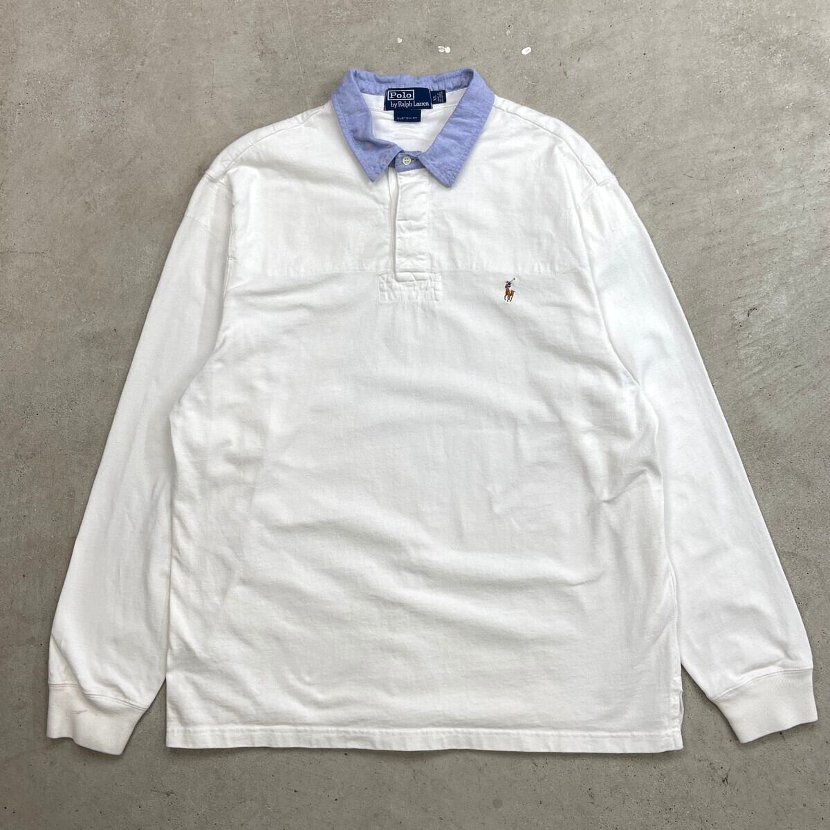 90S POLO by RALPH LAUREN ラガーシャツ Lサイズ 90s Polo by Ralph Lauren ラガーシャツ サイズ L｜Yahoo!フリマ（旧