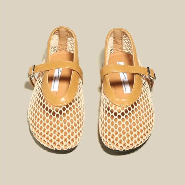 ハニーフラット❤️ ハニーブラウンフラットレザーシューズ Z00148 | .toffee
