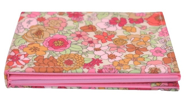 Fiore ハンドミラー 折りたたみ 花柄 (ピンク) 卓上 コンパクト 制菌 防臭 工房 手作り 日本製 エコパッケージ MX-0015-165