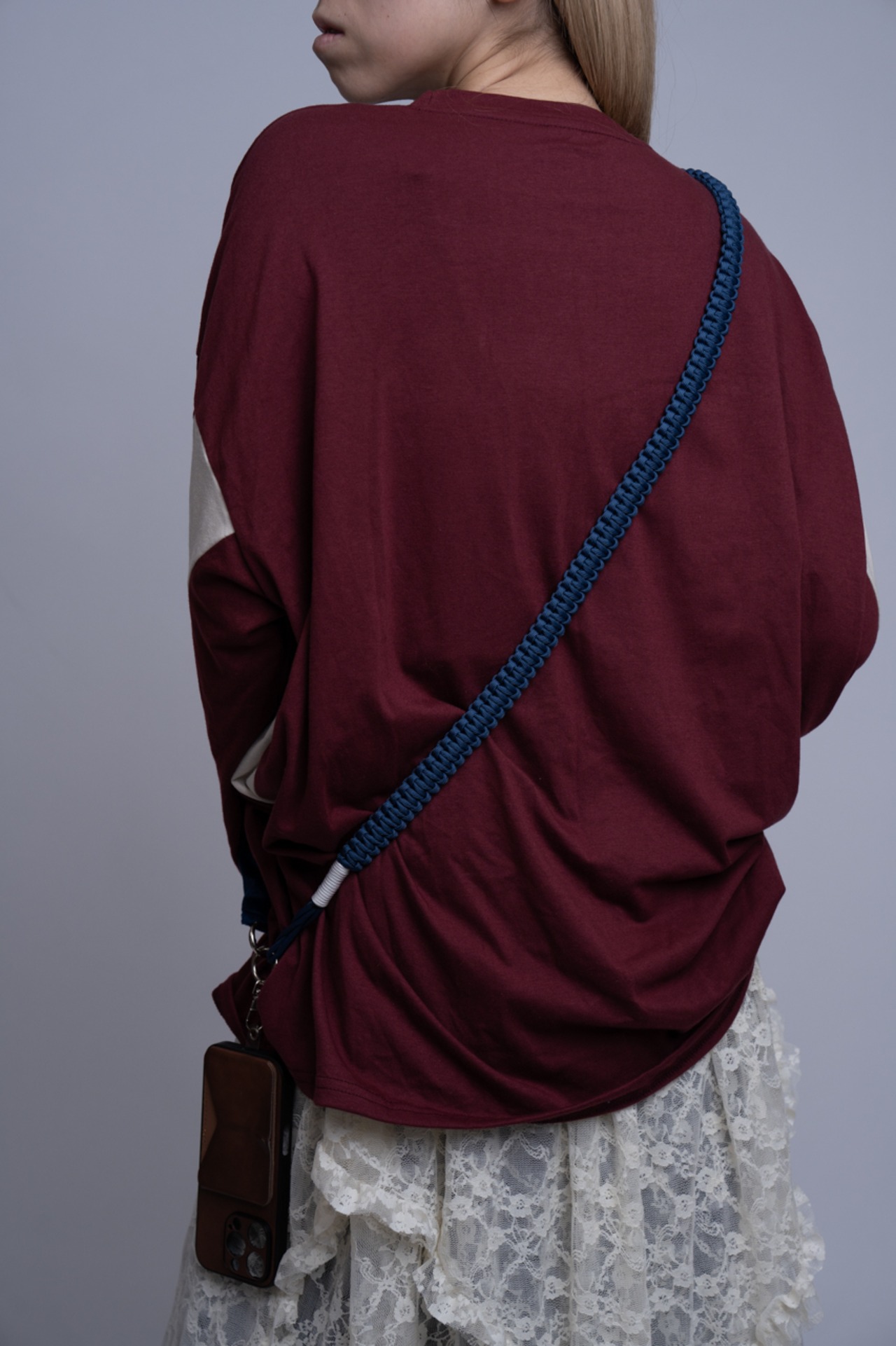 【残り9点】3way velour strap Navy