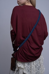 【残り9点】3way velour strap Navy
