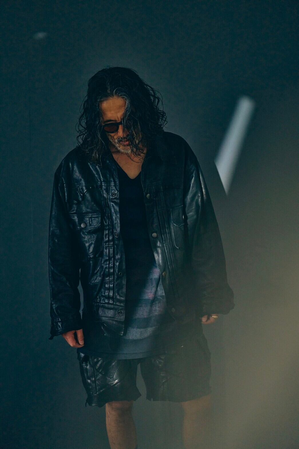 GOODKARMA DEVELOPMENT Reversible Leather Trucker Jacket