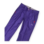 美品 PUMA GOLF プーマ ゴルフ ヘリンボーン ドライ スラックスパンツ 79 /メンズ/紫/パープル