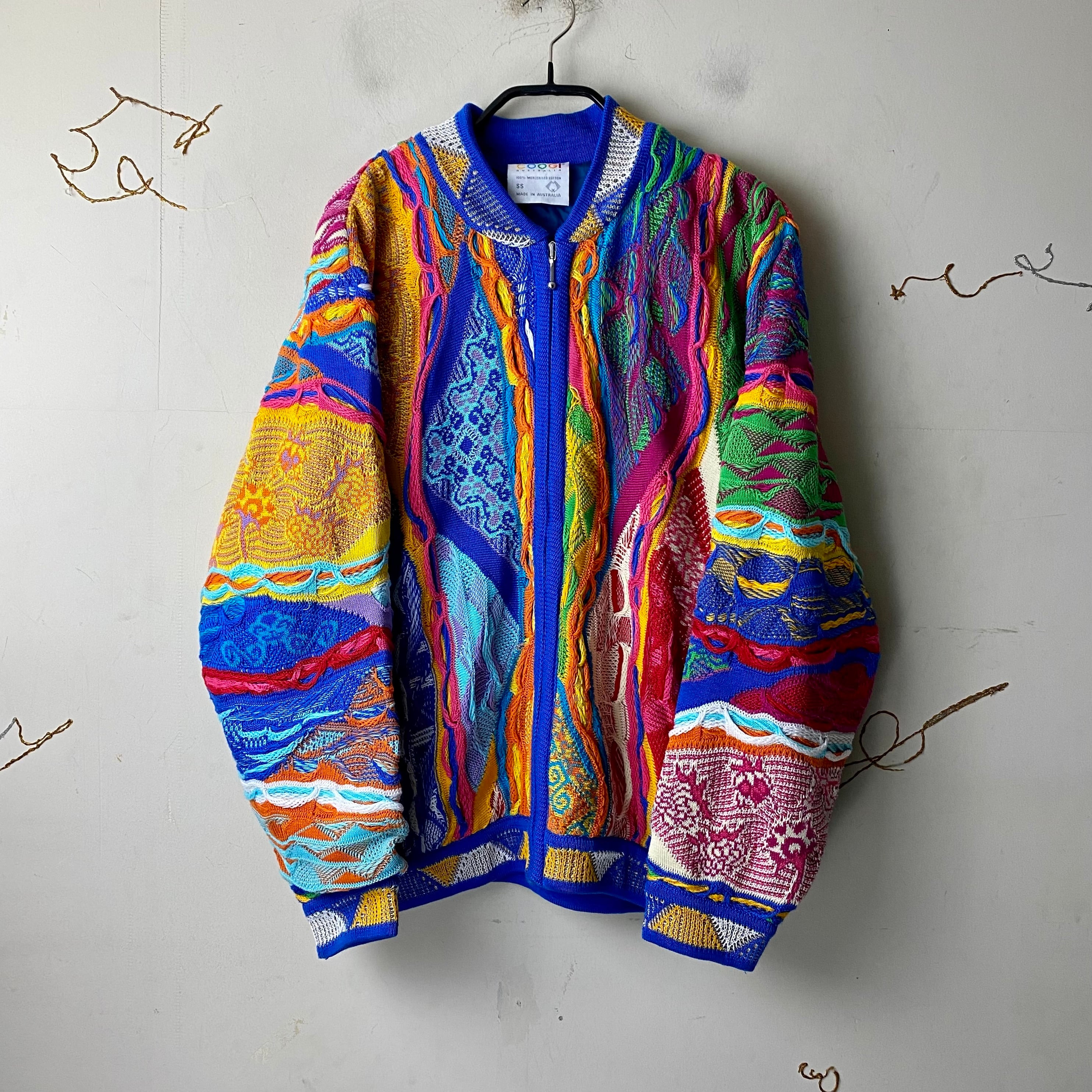 COOGI 3D cotton knit zip-up jacket | NOIR ONLINE
