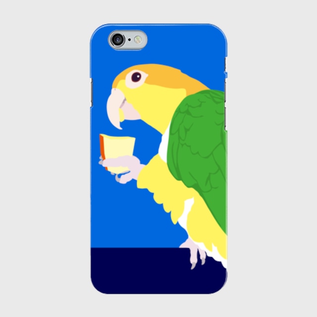 iPhoneケース シロハラインコ リンゴ 【各機種対応】