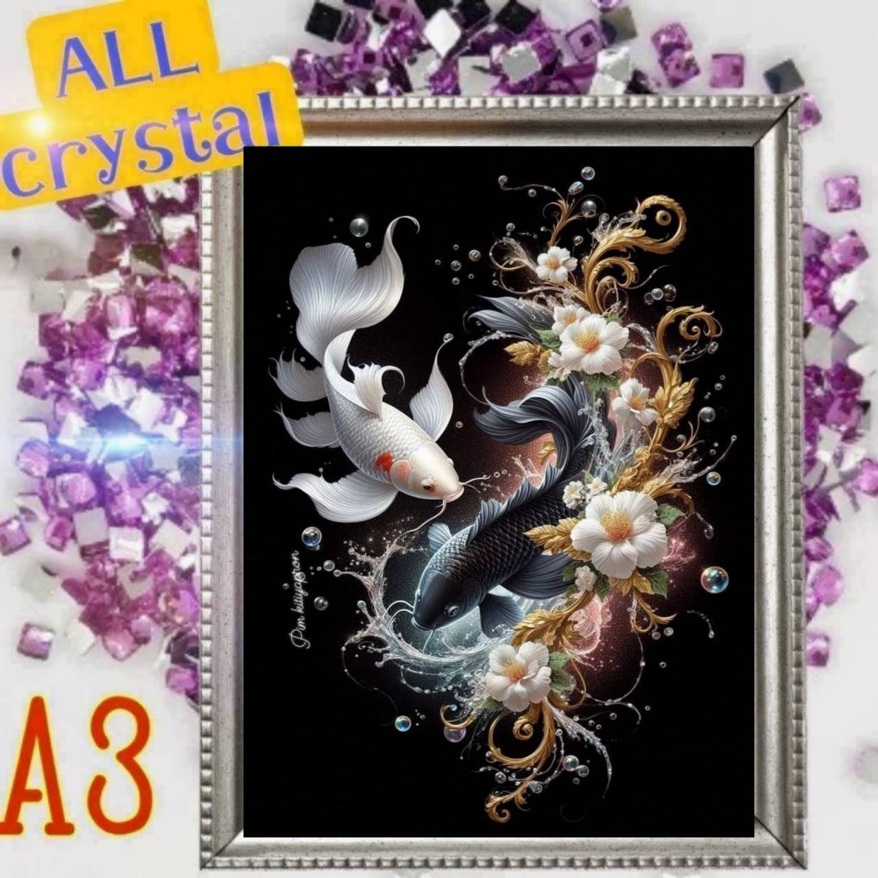 ALLクリスタルビーズ☆四角ビーズ【crystal-c-28】A3サイズ☆ダイヤモンドアート