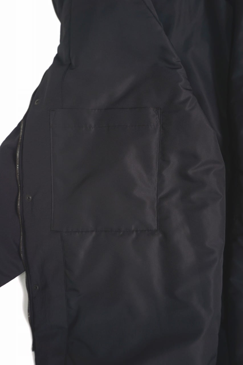 Nylon Padded Hoodie Coat