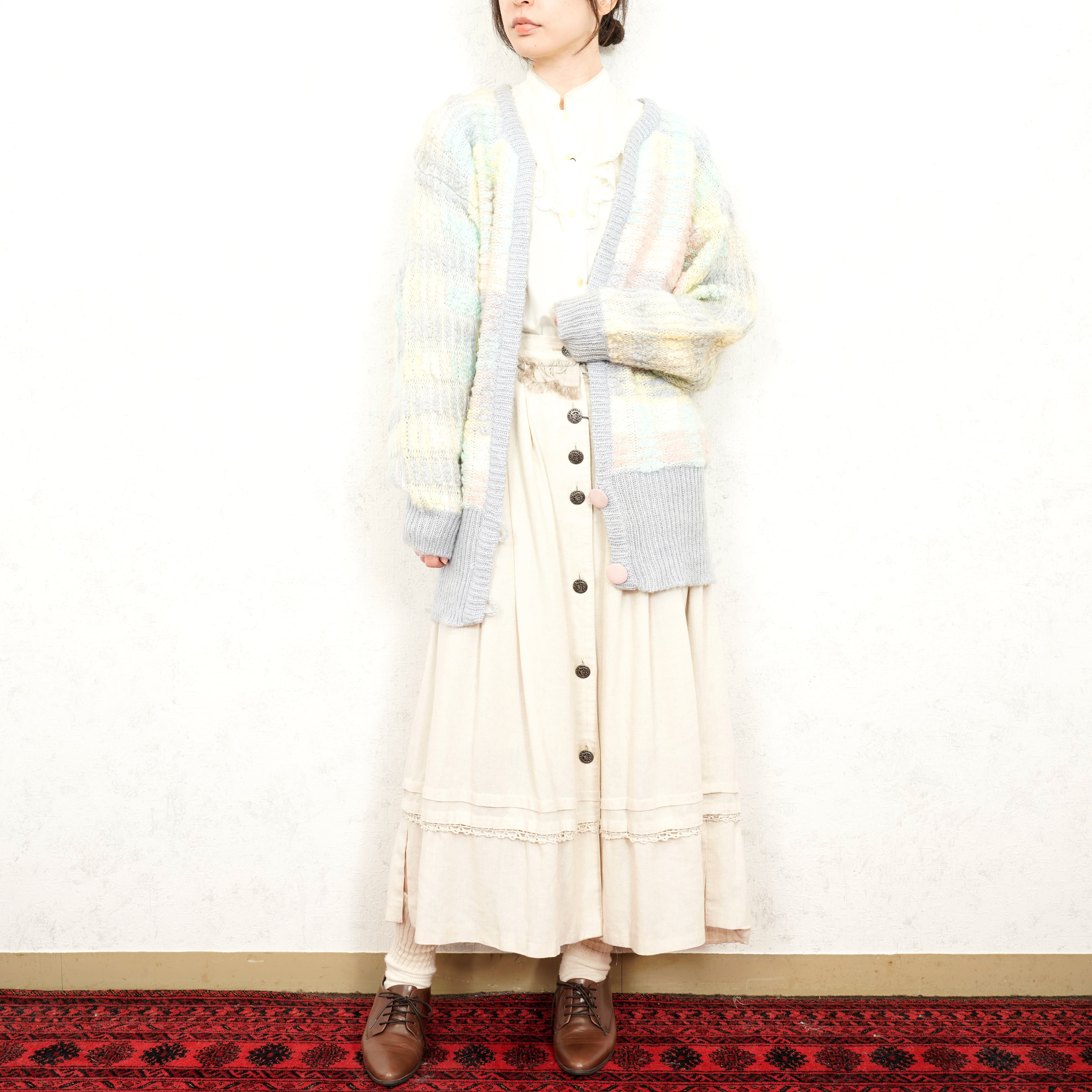 USA VINTAGE MAURADA COLORFUL DESIGN KNIT CARDIGAN/アメリカ USA VINTAGE MAURADA COLORFUL DESIGN KNIT CARDIGAN/アメリカ