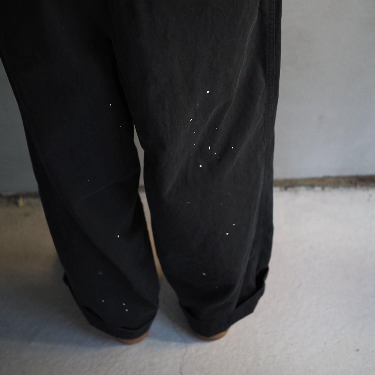 YOKO SAKAMOTO WORK TROUSERS FADE BLACK | PAY ID