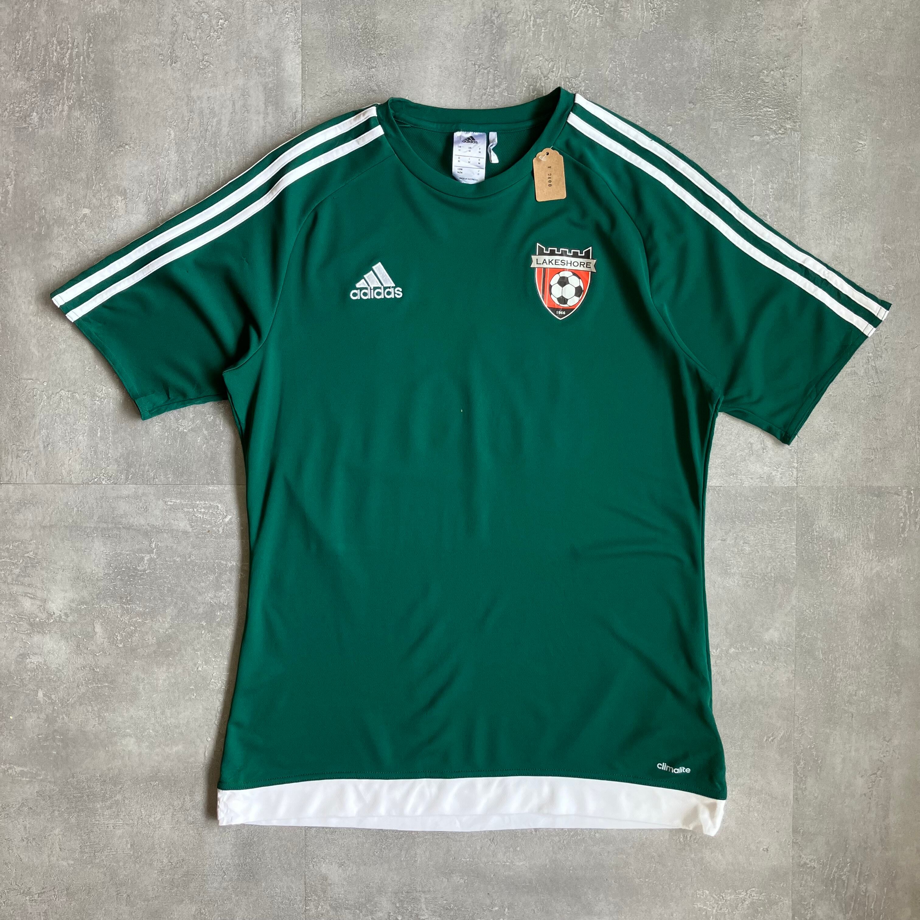 《M size》adidas サッカーシャツ グリーン No.3495