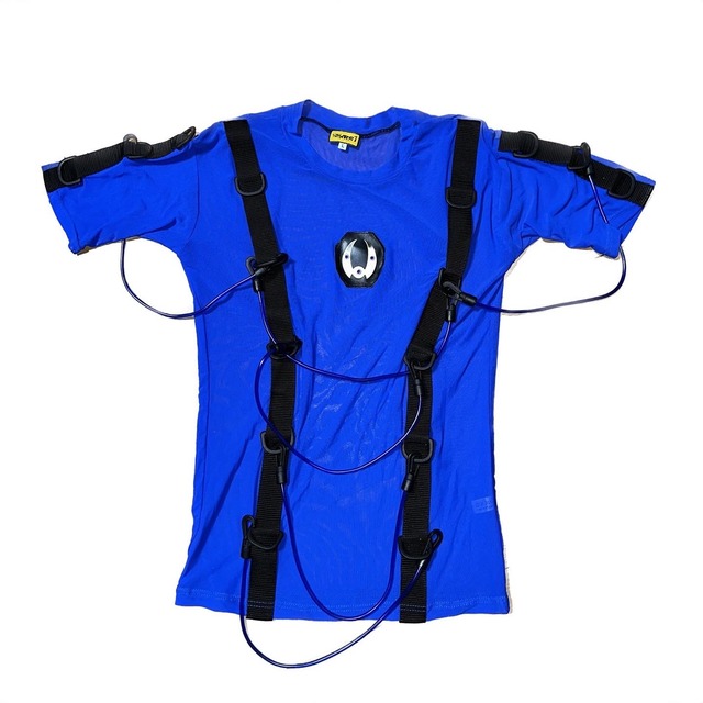 “SEKTOR1” See-through blue T-shirt