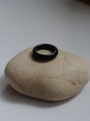 ＜vintage＞gemstone onyx ring