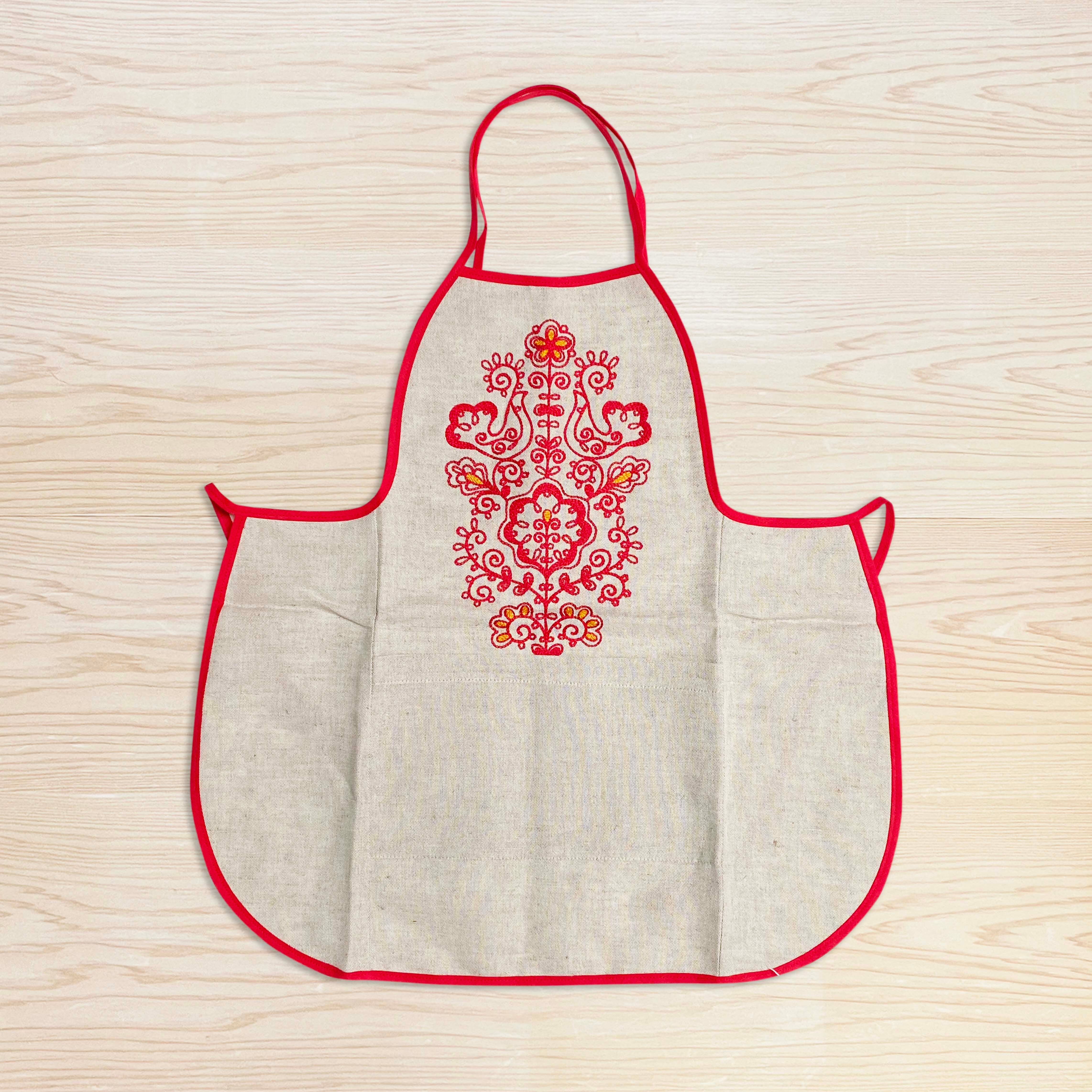 ロシアのキッチンセット子供用(まな板・エプロン・ナプキン)