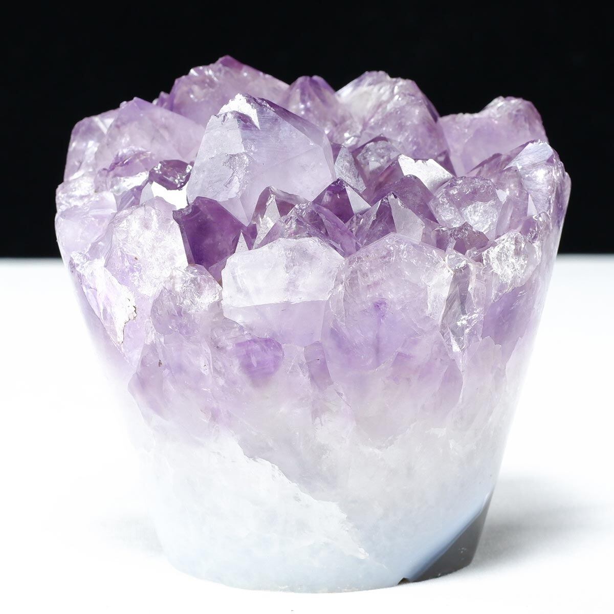 1Kg アメジスト クラスター 原石 フラワーアメジスト 花形 置物 一点物282-777