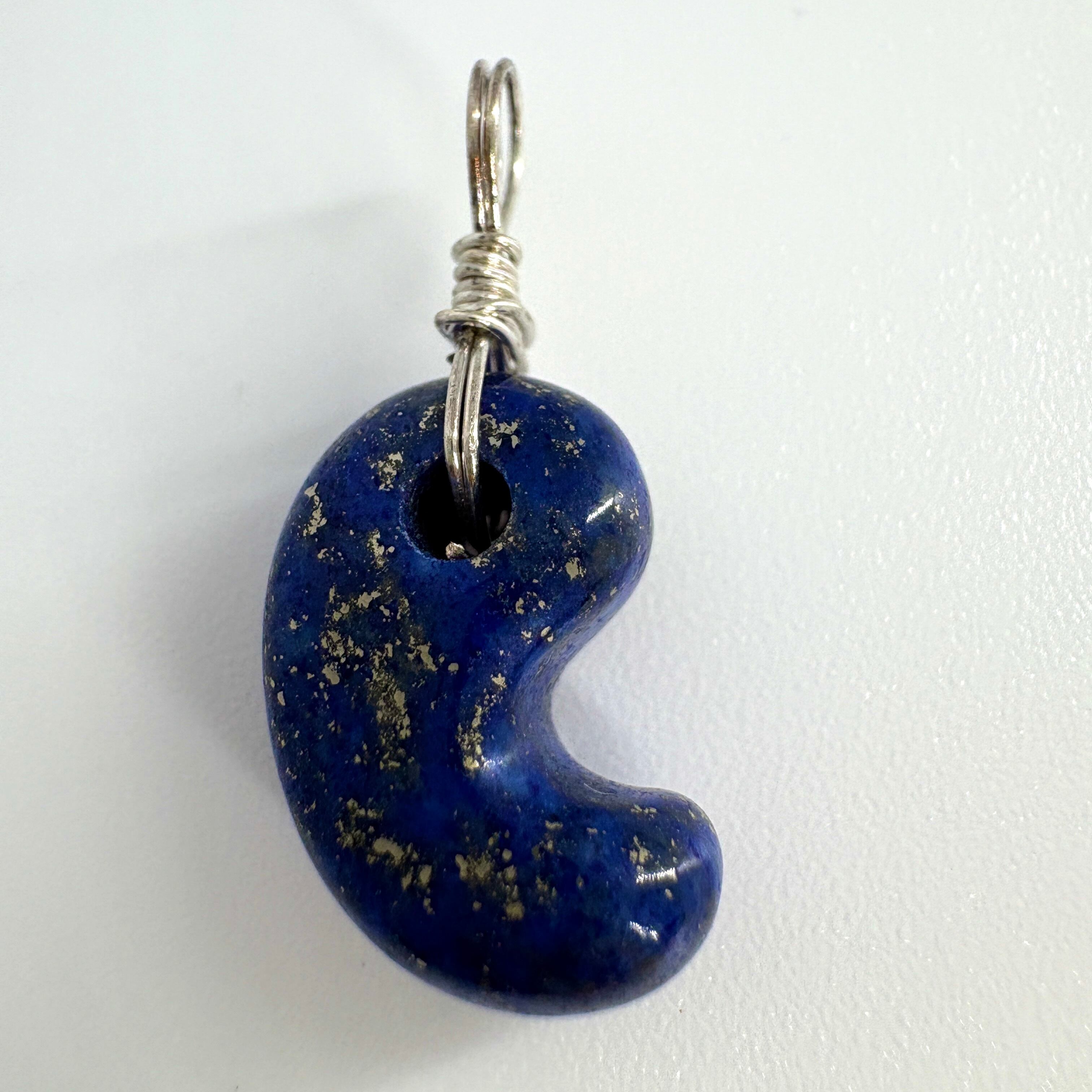ラピスラズリ 勾玉ペンダントトップ アフガニスタン産