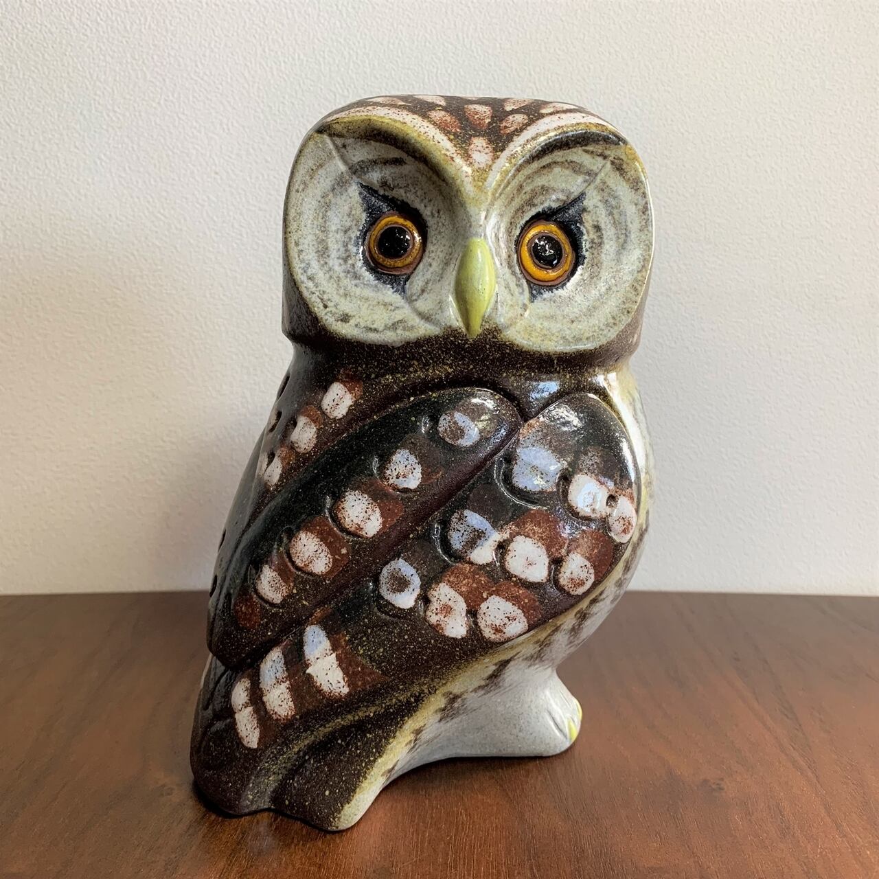 ニトア トーマス・ヘルストローム ふくろうのオブジェ / NITTSJO KERAMIK Thomas Hellstrom Owl Figurine