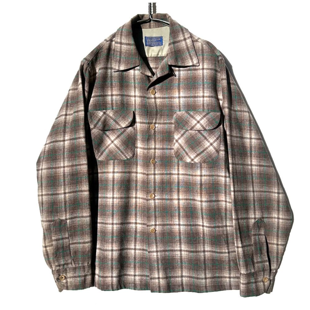 ジャケット・アウター 50s PENDLETON Ombre Check Shirt Jacket 50s PENDLETON Ombre Check Shirt Jacket Pendleton [PENDLETON