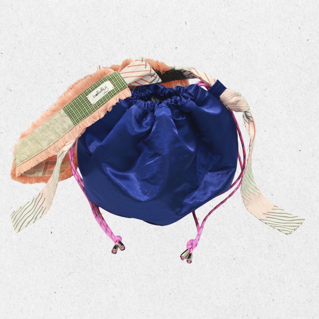 irokichi/14/イロキチ/ショルダーもけもけ巾着バッグ