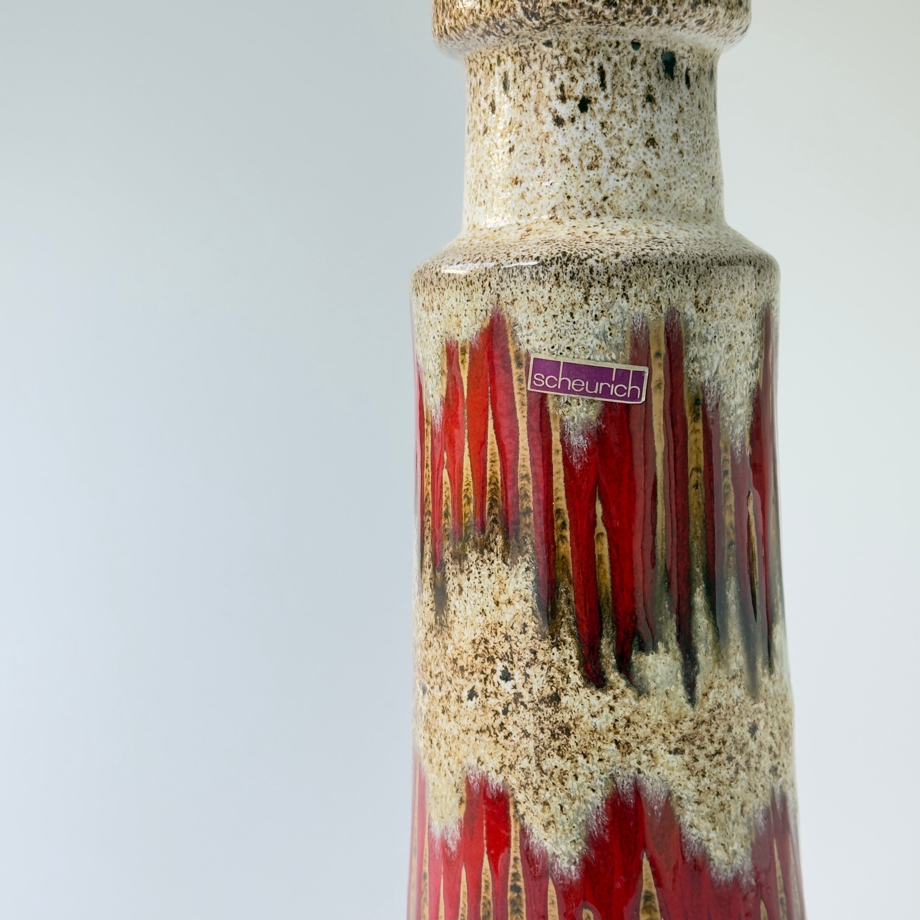 ★１点限り FAT LAVA 60〜70‘s 花瓶 SCHEURICH LORA Fat Lava--Scheurich Lora-- | Fat Lava & German Art Pottery