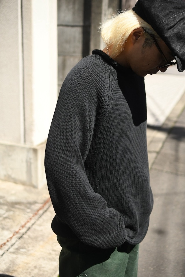 OK/90's "J.CREW" roll neck cotton knit