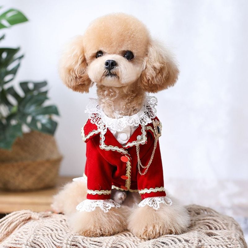 【海外ハンドメイド】貴公子タキシード 犬服 00248