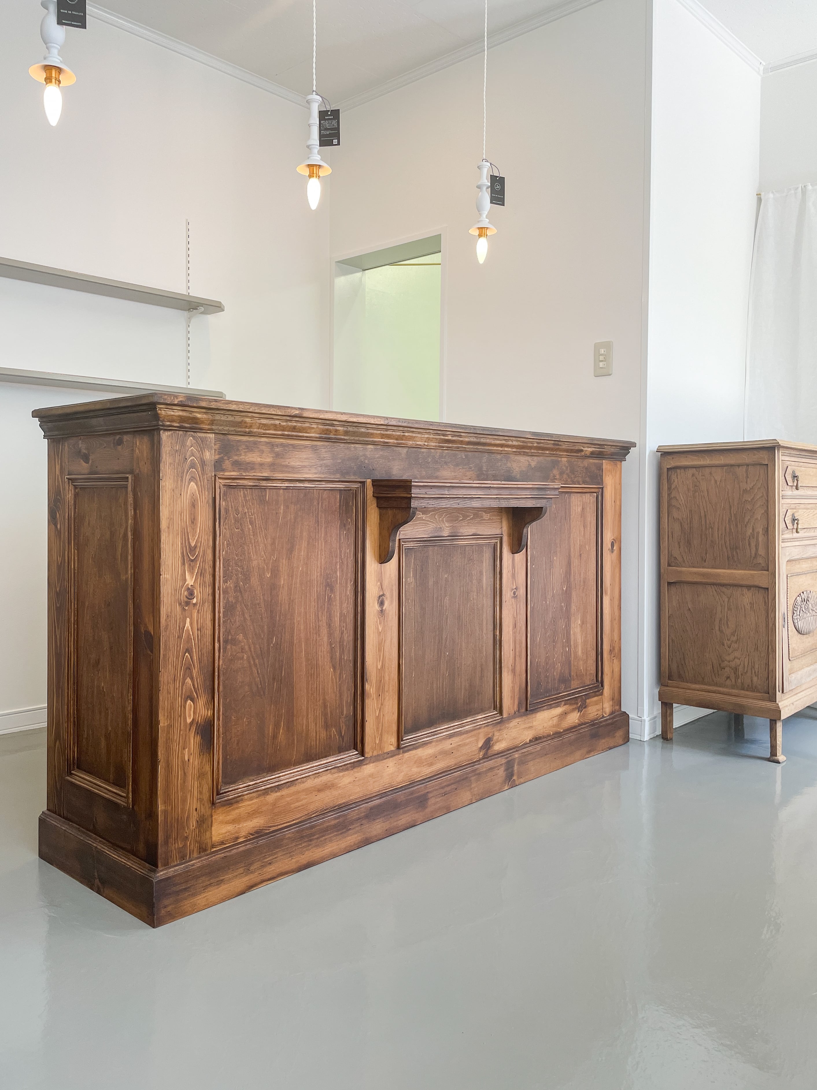 お菓子屋さん向けアンティークカウンター62 （ケーキ屋さん・焼き菓子