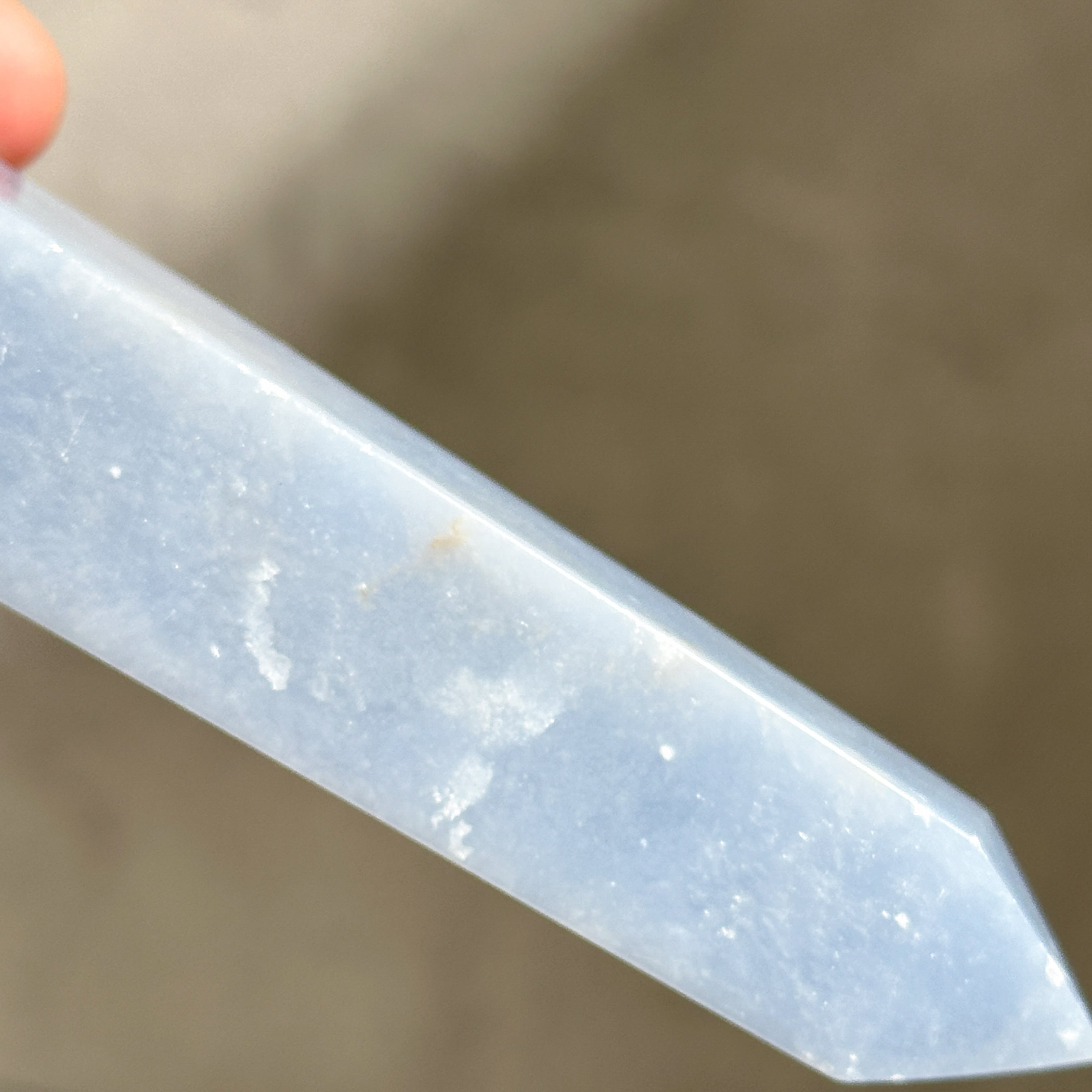 エンジェライト タワー 73◇ Angelite ◇天然石・鉱物・パワーストーン