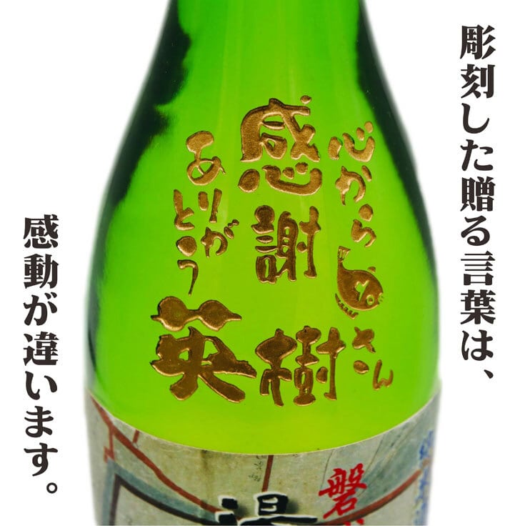 名入れ 日本酒 ギフト 【 磐城国 湯長谷藩 純米酒 720ml 名入れ酒グラス ひのき升セット】お歳暮 クリスマス 福島県 誕生日 プレゼント 記念日 開店祝い 就職祝い 開業祝い 長寿祝い 名入れ ギフト 送料無料