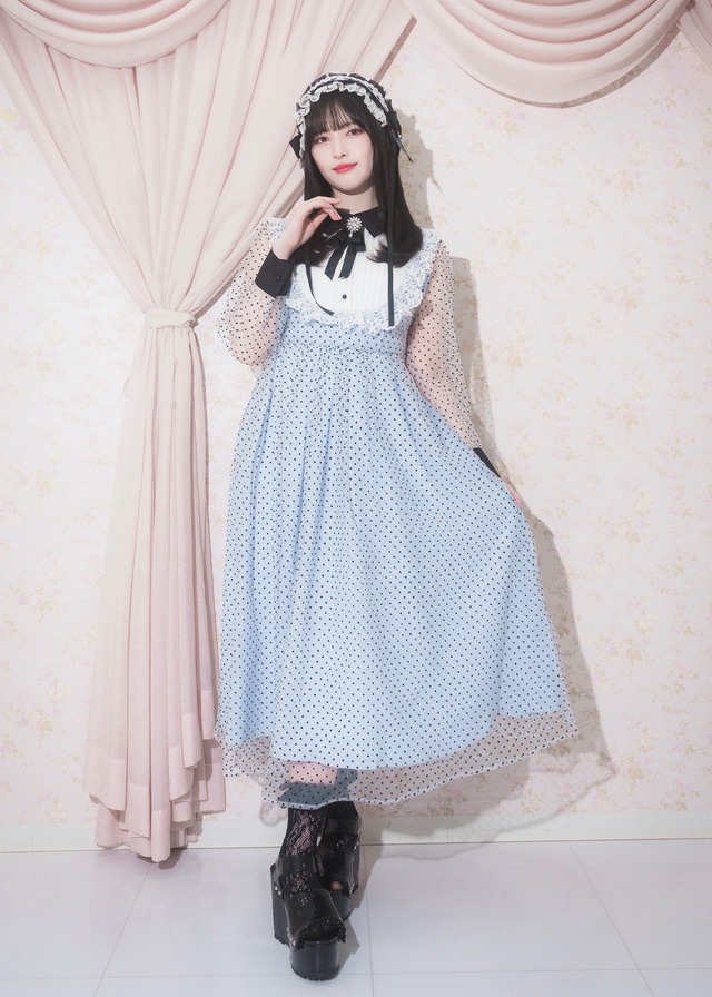 【ManonMimie】Classic Dot Tulle Long OP