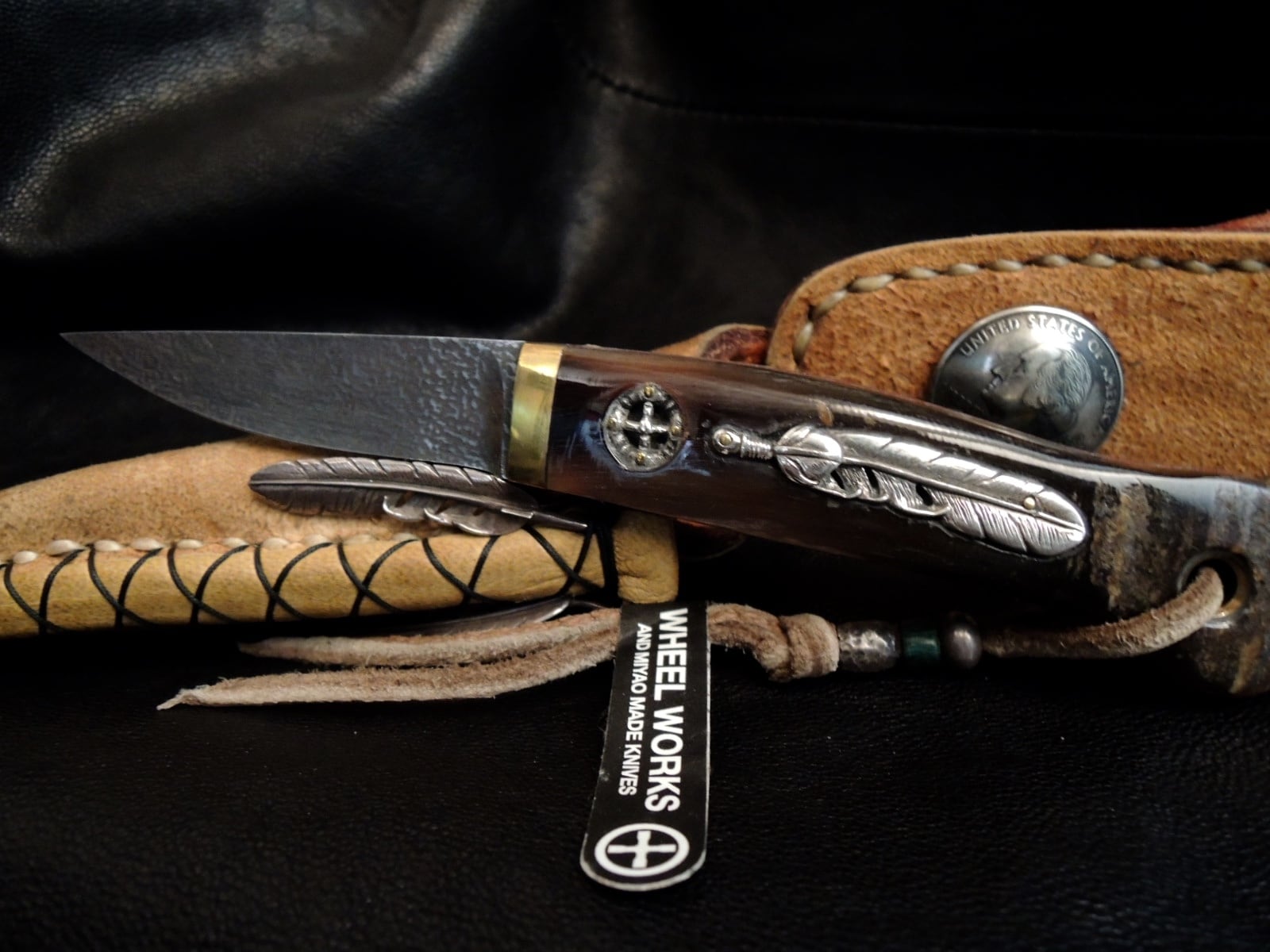 インディアンジュエリー、ビーズ工芸品、ナイフ インディアンジュエリー、ビーズ工芸品、ナイフ インディアン