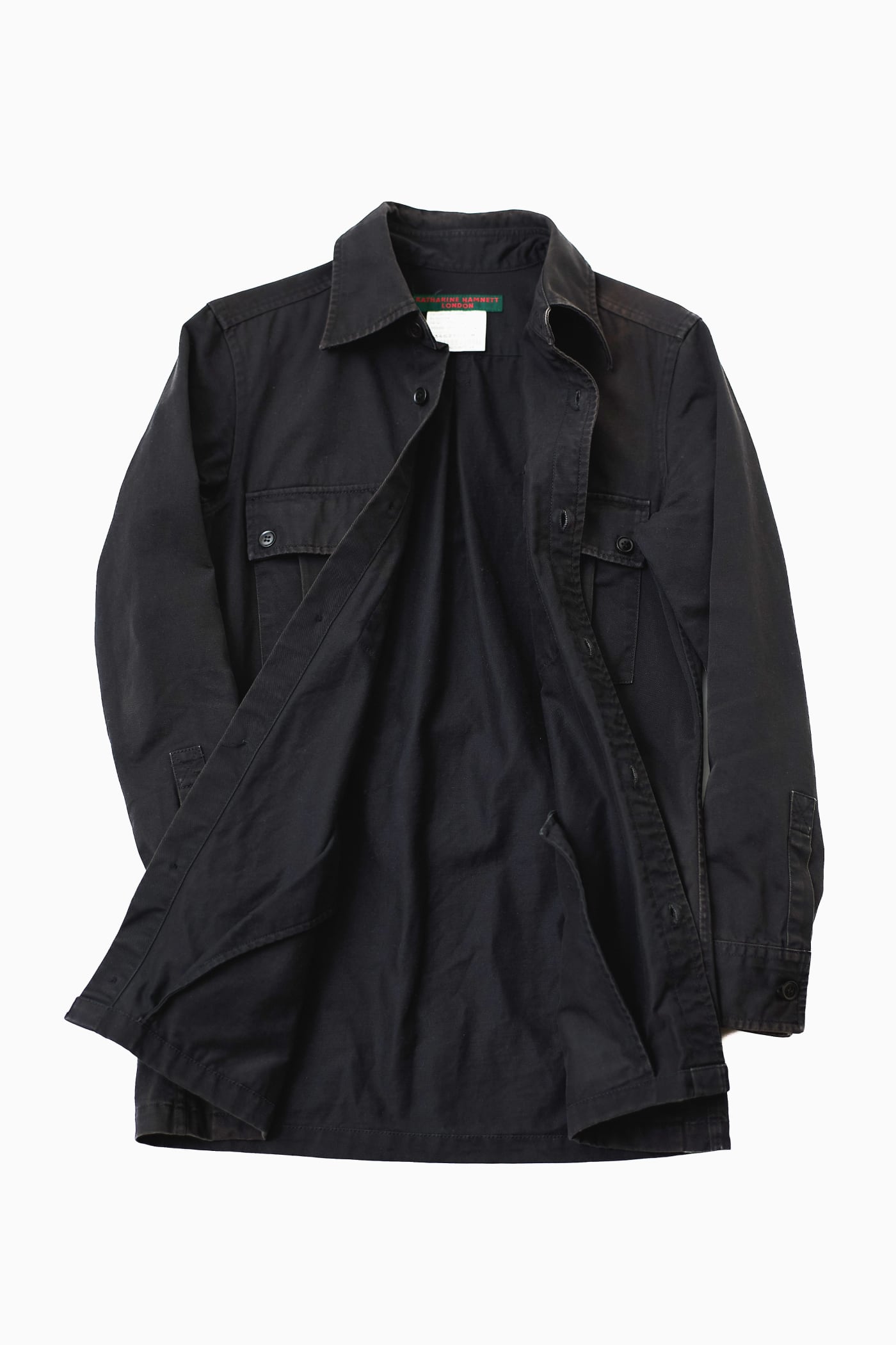 KATHARINE HAMNETT LONDON BLACK SHIRT JACKET | Reben