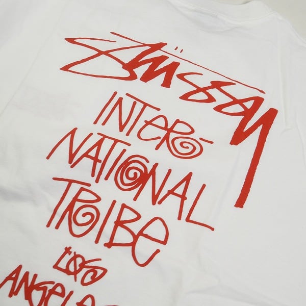 Size【L】 STUSSY ステューシー INTL TRIBE TEE Tシャツ 白赤 【新古品 