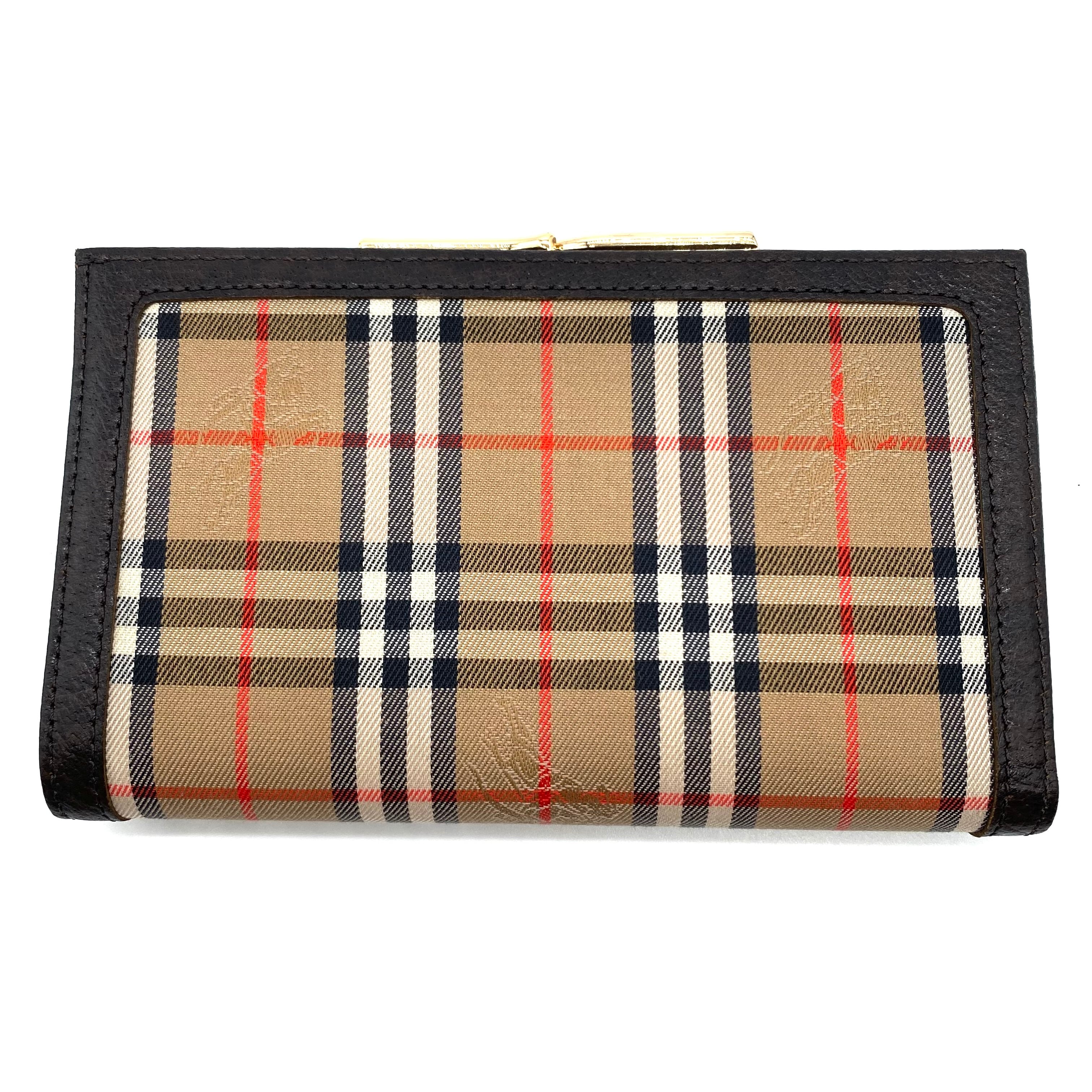 Vintage Burberrys Nova Check Bifold Clasp Wallet バーバリー ノバ