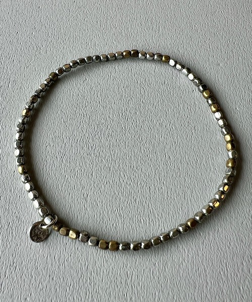 OVER THE DAY TOKYO | MIX METAL BEADS ANKLET MADE IN JAPAN (SLV) OTDT-111A