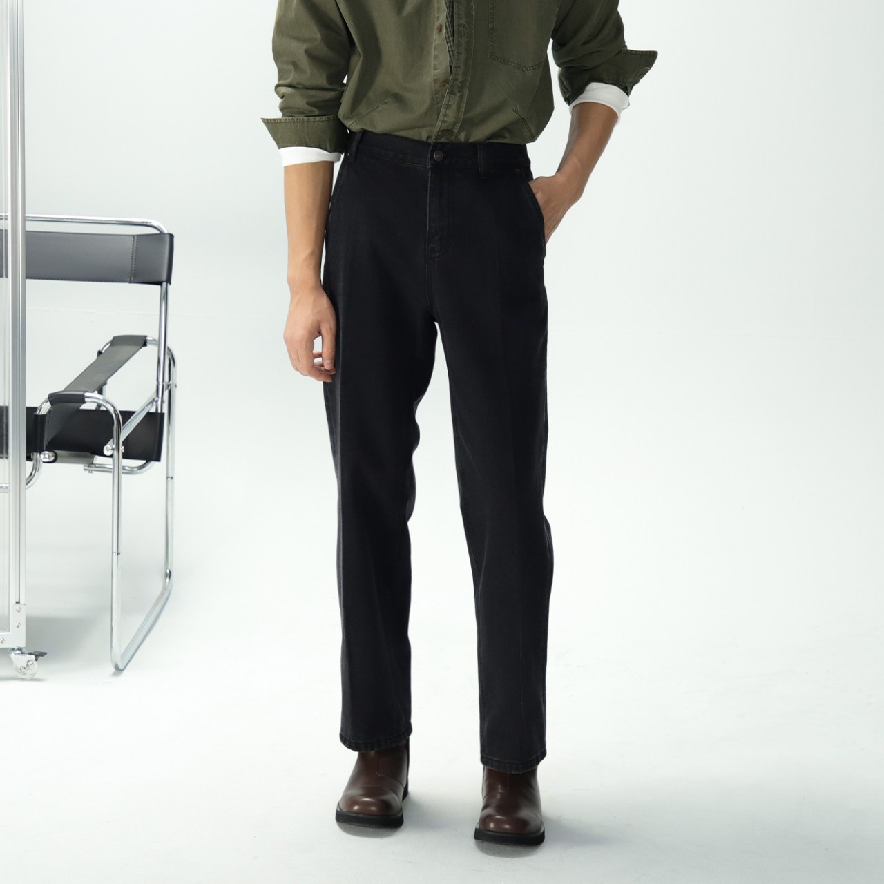 テーパードスラントポケットパンツ　TB1858・画像2
