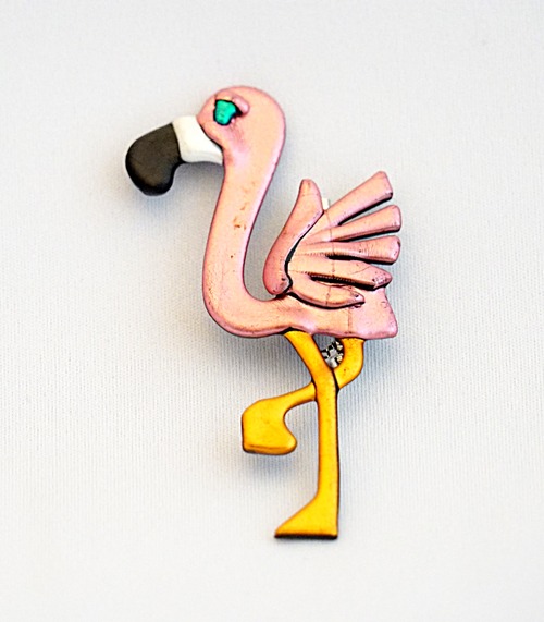 Vintage Flamingo Broach