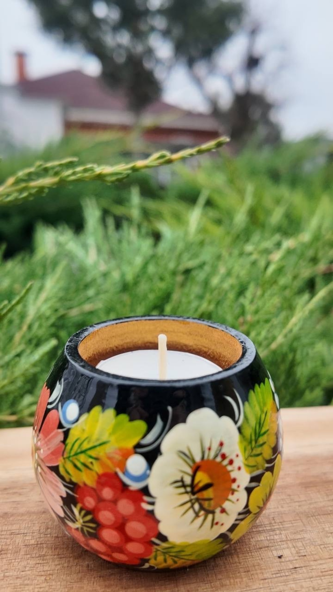 ペトリキフカ・キャンドルホルダー（Khomenko作） - 4