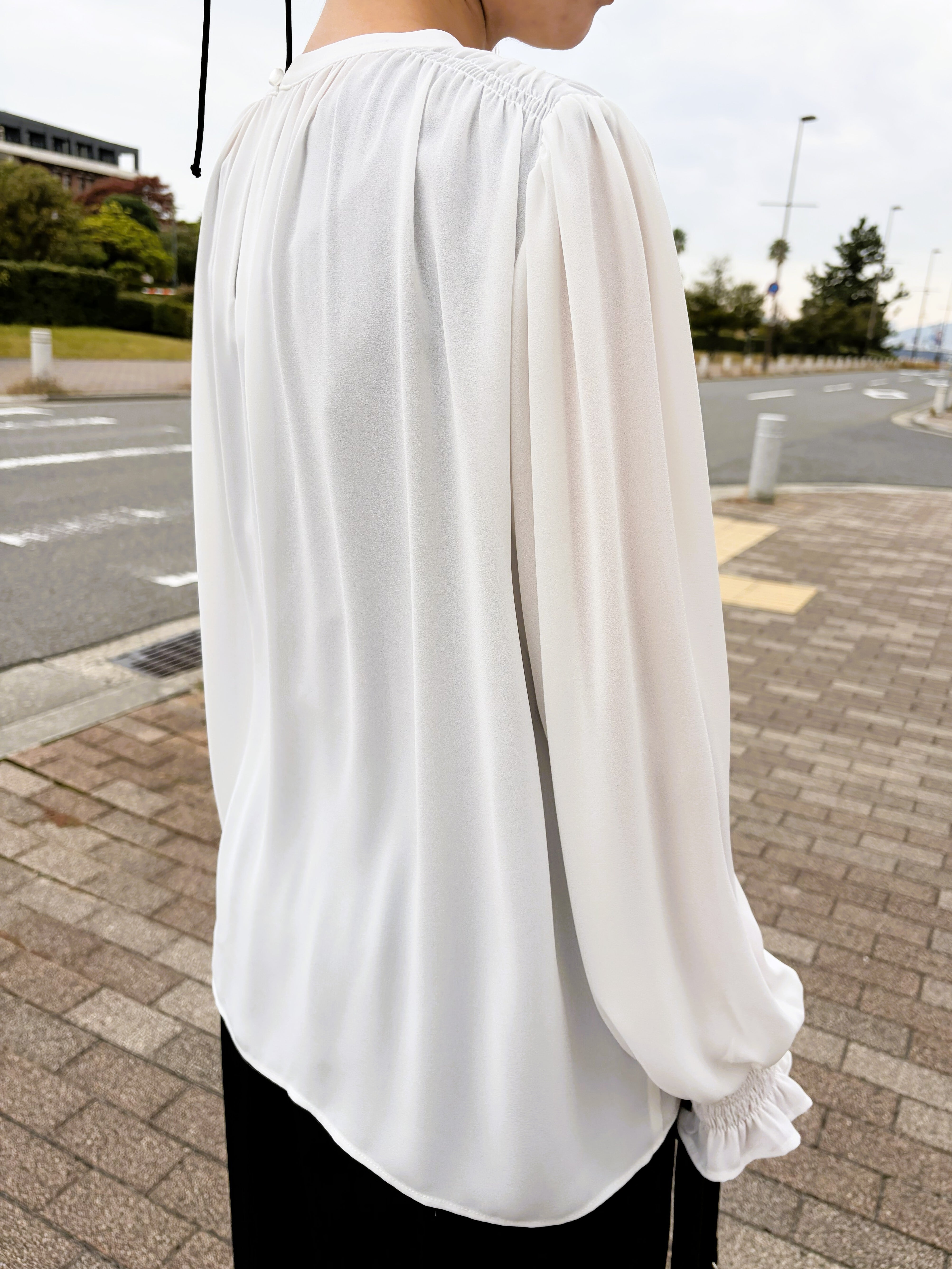 9286KT】シフォンシャーリングブラウス（9113-61023） | 9286 Fashion Lab