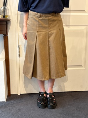 MIU MIU / vintage brown flare skirt.