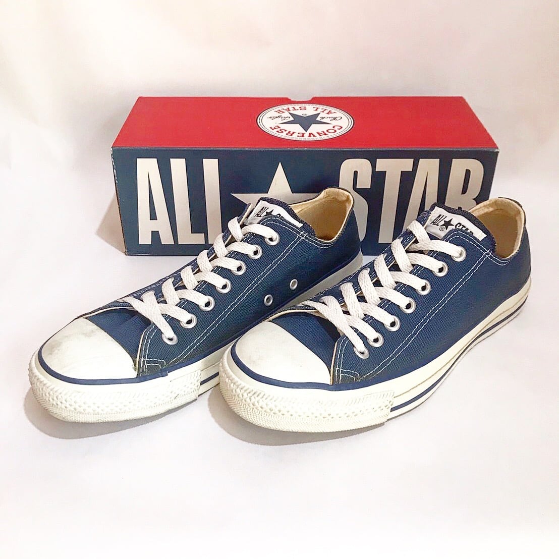 CONVERSE コンバース スニーカー US9 1/2(28cm位) 紺x白