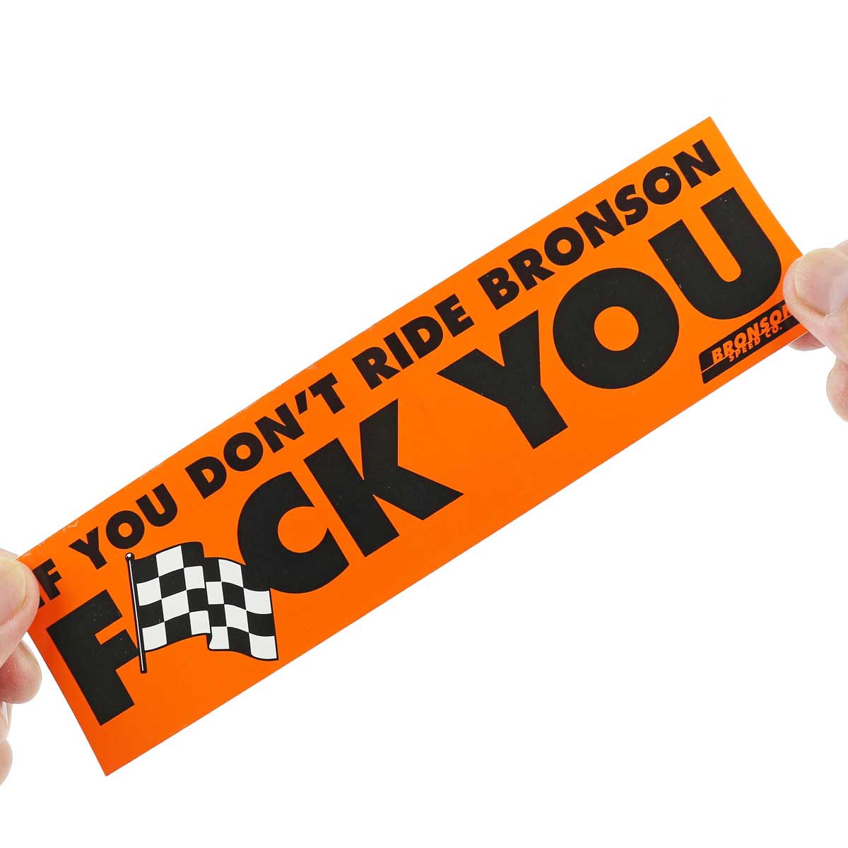 ブロンソン スケボー ステッカー Bronson Speed Co Speed FU Bumper